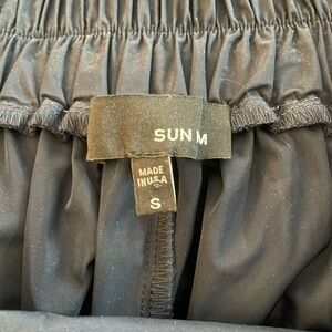 Sun Kim Midi Bubble Skirt in Navy